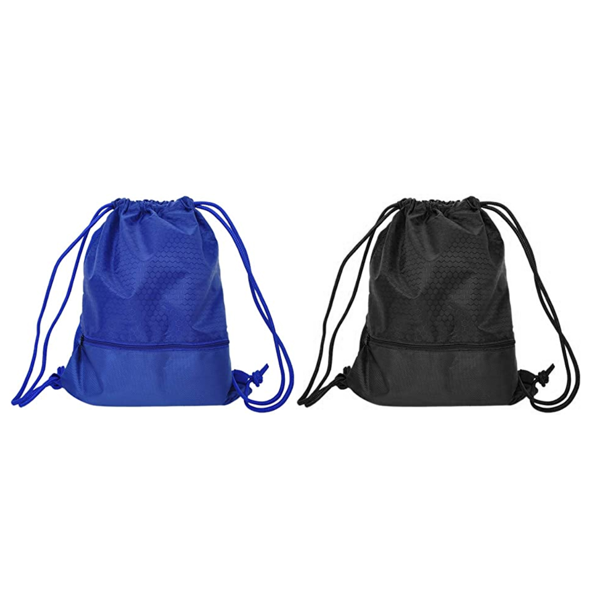 Sporty Drawstring Backpack with Compartment